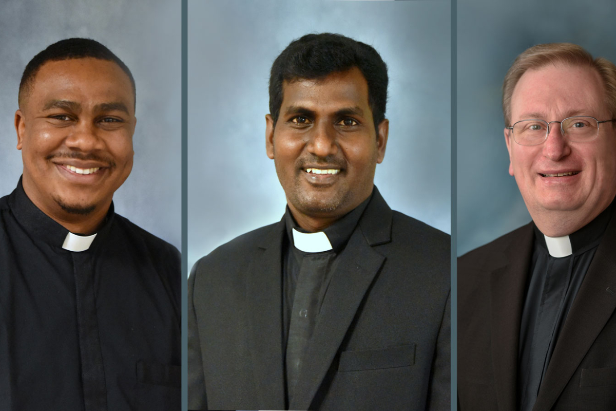 Father Osunde, Father Amalogam, and Msgr. Dubois