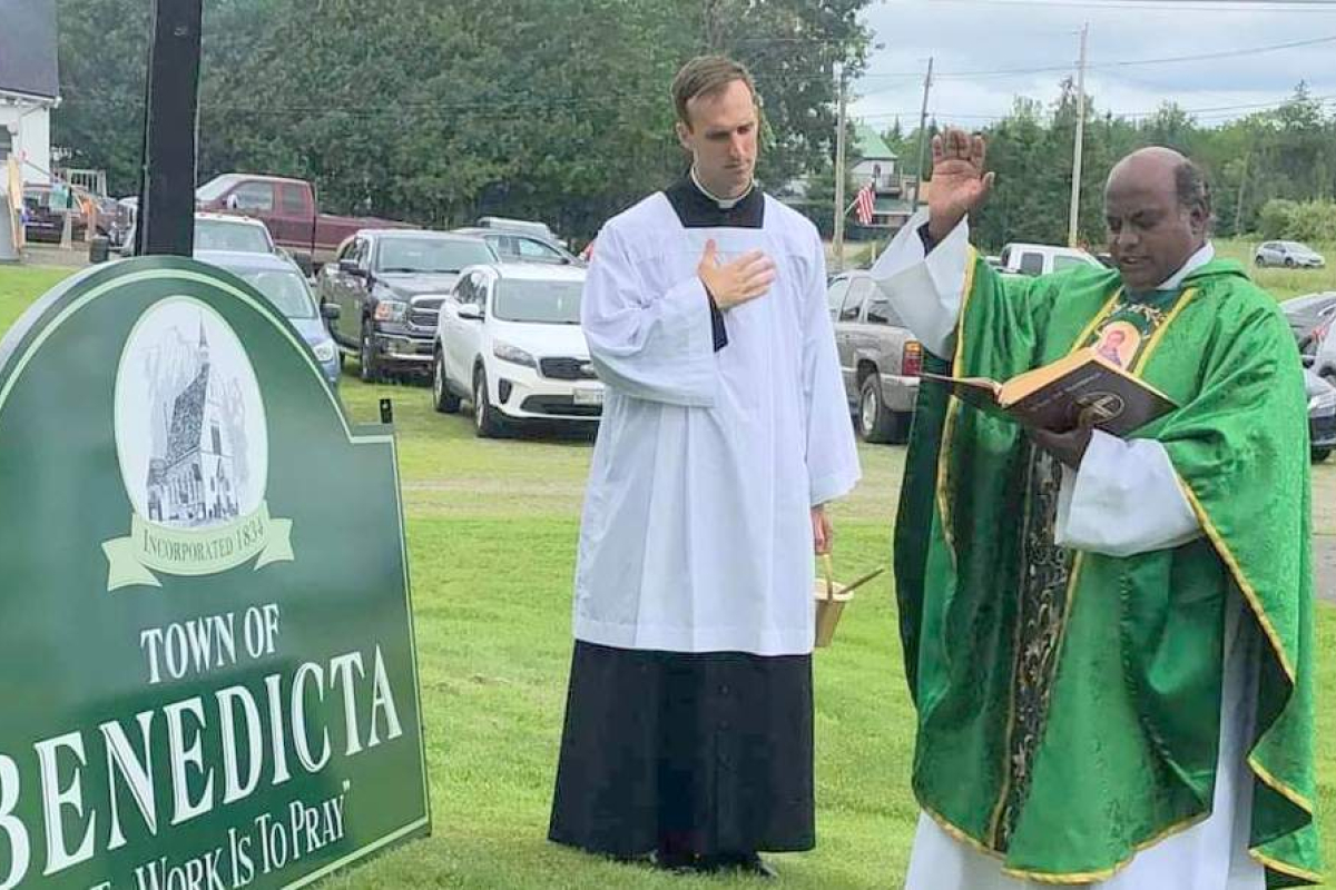 Centennial Celebration of St. Benedict Parish Center in Benedicta 