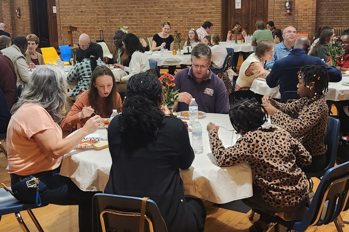 People eating dinner 