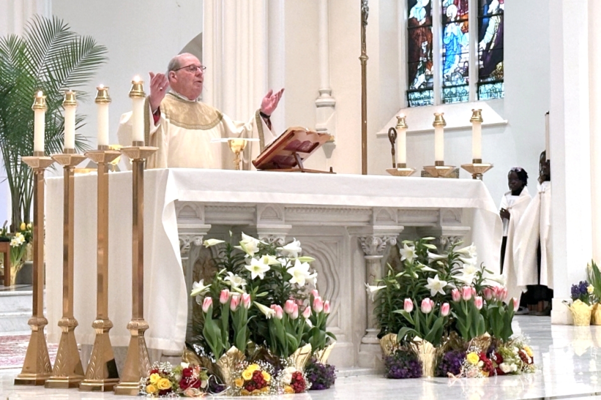 Bishop at the altar