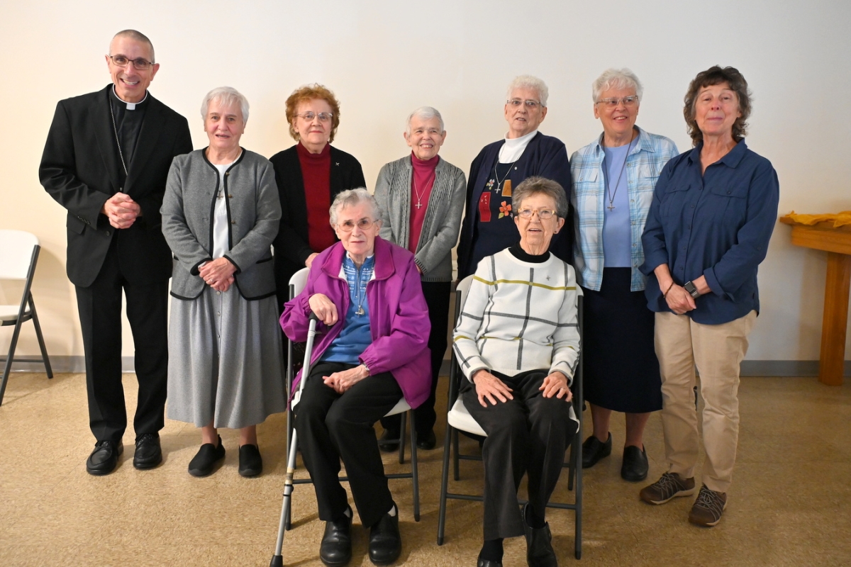 Sisters of St. Joseph of Lyon with Bishop James Ruggieri