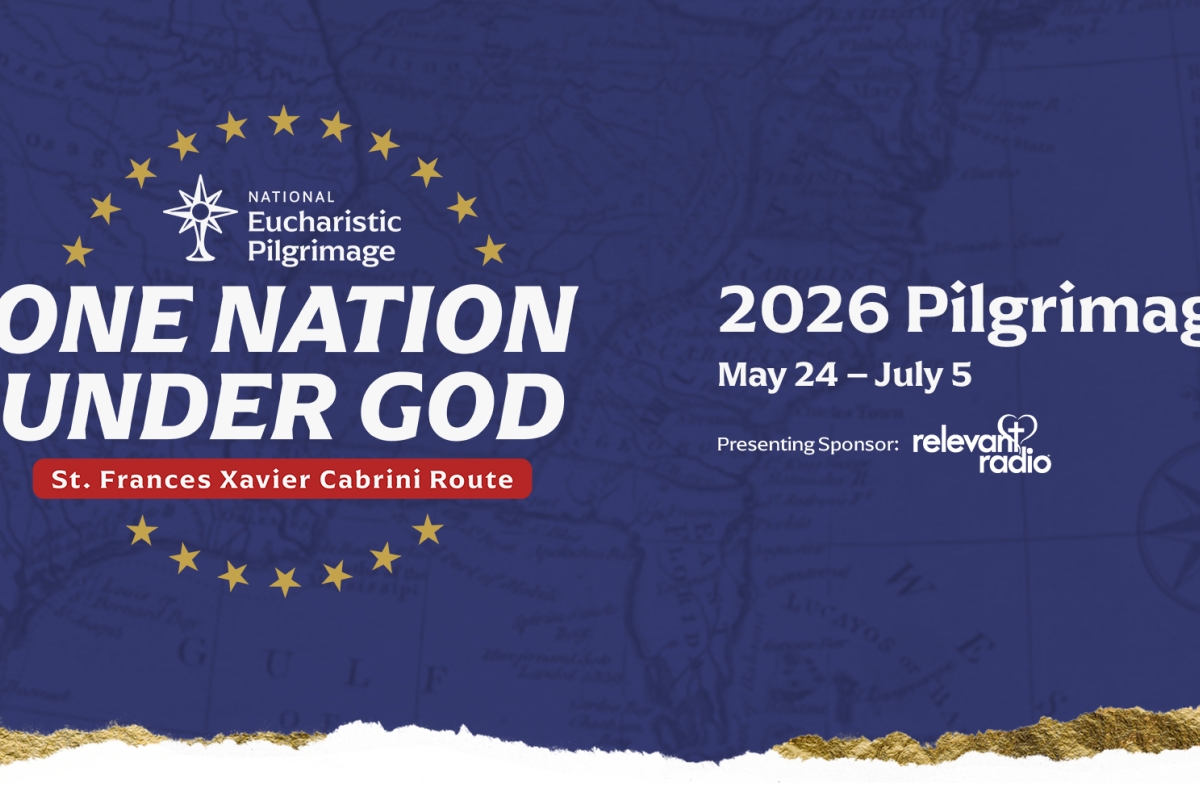 One Nation Under God logo, National Eucharistic Pilgrimage 2026